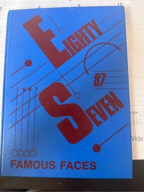 1986-87 Pittsford Middle School NY “Famous Faces” Yearbook Signed